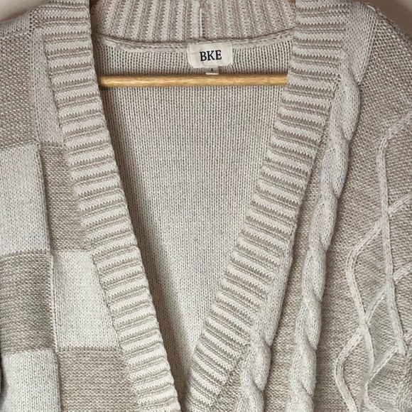 Buckle BKE Slouchy Cardigan Button Front Sz S Oversized Boyfriend Cableknit - Picture 6 of 6